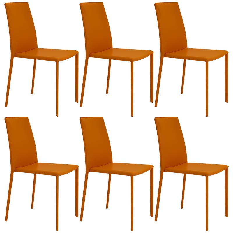 Sedia da pranzo con laterale in pelle contemporanea sedia a braccia da pranzo per sala da pranzo