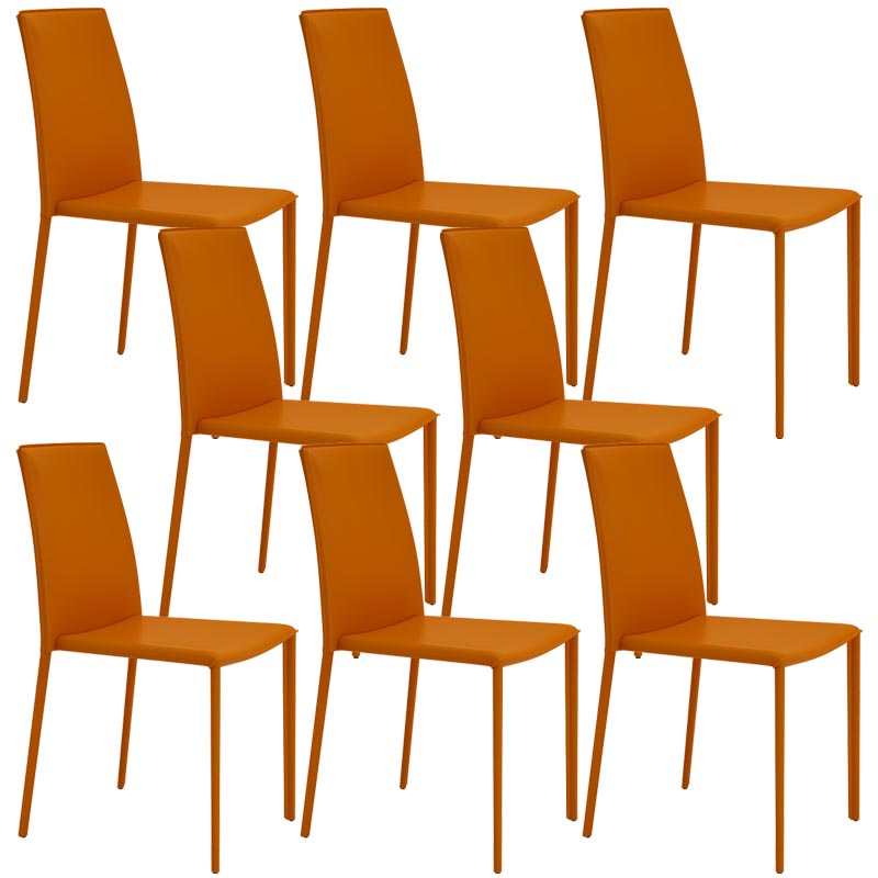 Sedia da pranzo con laterale in pelle contemporanea sedia a braccia da pranzo per sala da pranzo