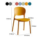 Glam Plastic Side Chair Stacking Open Back Dining Side Chair Clearhalo 'Dining Chairs' 'Dining Tables & Seating' 'dining_chair' 'furn' 'furn_dining_chair' 'Furniture' 'Kitchen & Dining Furniture' 5447178