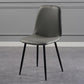Industrial Leather Armless Dining Chair Wingback Side Chair for Kitchen Clearhalo 'Dining Chairs' 'Dining Tables & Seating' 'dining_chair' 'furn' 'furn_dining_chair' 'Furniture' 'Kitchen & Dining Furniture' 5447264