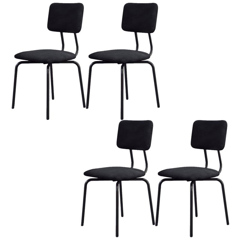 Chaise de salle à manger en faux cuir moderne chaise Parsons en finition mate pour la brasserie