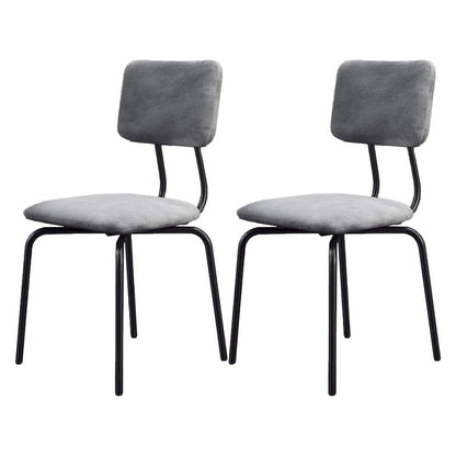 Chaise de salle à manger en faux cuir moderne chaise Parsons en finition mate pour la brasserie