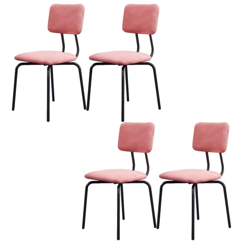 Chaise de salle à manger en faux cuir moderne chaise Parsons en finition mate pour la brasserie