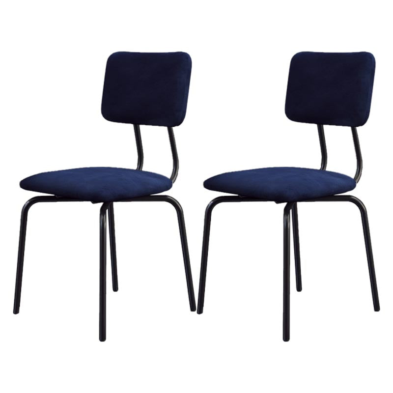 Chaise de salle à manger en faux cuir moderne chaise Parsons en finition mate pour la brasserie