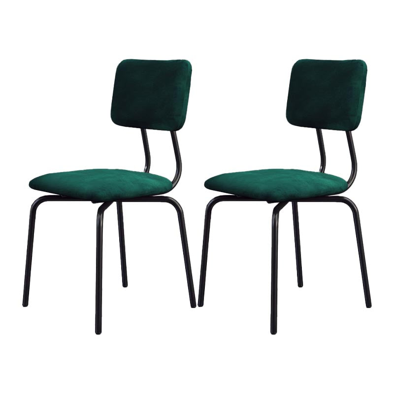 Chaise de salle à manger en faux cuir moderne chaise Parsons en finition mate pour la brasserie