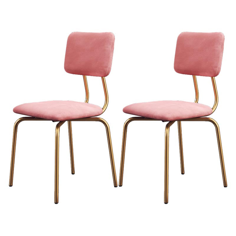 Chaise de salle à manger en faux cuir moderne chaise Parsons en finition mate pour la brasserie