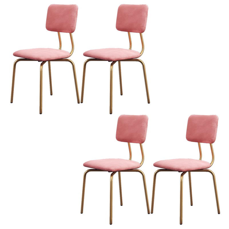 Chaise de salle à manger en faux cuir moderne chaise Parsons en finition mate pour la brasserie