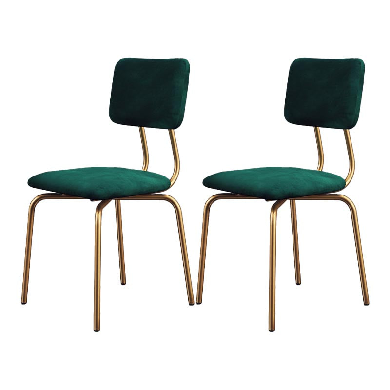 Chaise de salle à manger en faux cuir moderne chaise Parsons en finition mate pour la brasserie