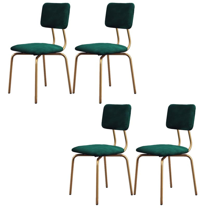 Chaise de salle à manger en faux cuir moderne chaise Parsons en finition mate pour la brasserie