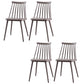 Modern Plastic Chair Slat Back Side Chair Wood in Matte Finish for Home