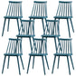 Modern Plastic Chair Slat Back Side Chair Wood in Matte Finish for Home