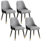 Glam Velvet Side Chair Parsons Upholstered Side Chair for Dining Room Grey 4 Piece Set Black Clearhalo 'Dining Chairs' 'Dining Tables & Seating' 'dining_chair' 'furn' 'furn_dining_chair' 'Furniture' 'Kitchen & Dining Furniture' 5447469