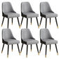 Glam Velvet Side Chair Parsons Upholstered Side Chair for Dining Room Grey 6 Piece Set Black Clearhalo 'Dining Chairs' 'Dining Tables & Seating' 'dining_chair' 'furn' 'furn_dining_chair' 'Furniture' 'Kitchen & Dining Furniture' 5447471