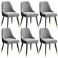 Glam Velvet Side Chair Parsons Upholstered Side Chair for Dining Room Dark Gray 6 Piece Set Black Clearhalo 'Dining Chairs' 'Dining Tables & Seating' 'dining_chair' 'furn' 'furn_dining_chair' 'Furniture' 'Kitchen & Dining Furniture' 5447480