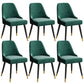 Glam Velvet Side Chair Parsons Upholstered Side Chair for Dining Room Green 6 Piece Set Black Clearhalo 'Dining Chairs' 'Dining Tables & Seating' 'dining_chair' 'furn' 'furn_dining_chair' 'Furniture' 'Kitchen & Dining Furniture' 5447496