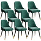 Glam Velvet Side Chair Parsons Upholstered Side Chair for Dining Room Green 8 Piece Set Black Clearhalo 'Dining Chairs' 'Dining Tables & Seating' 'dining_chair' 'furn' 'furn_dining_chair' 'Furniture' 'Kitchen & Dining Furniture' 5447497