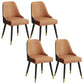 Glam Velvet Side Chair Parsons Upholstered Side Chair for Dining Room Brown-Grey 4 Piece Set Black Clearhalo 'Dining Chairs' 'Dining Tables & Seating' 'dining_chair' 'furn' 'furn_dining_chair' 'Furniture' 'Kitchen & Dining Furniture' 5447499