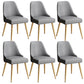 Glam Velvet Side Chair Parsons Upholstered Side Chair for Dining Room Grey 6 Piece Set Brass Gold Clearhalo 'Dining Chairs' 'Dining Tables & Seating' 'dining_chair' 'furn' 'furn_dining_chair' 'Furniture' 'Kitchen & Dining Furniture' 5447504