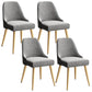 Glam Velvet Side Chair Parsons Upholstered Side Chair for Dining Room Dark Gray 4 Piece Set Brass Gold Clearhalo 'Dining Chairs' 'Dining Tables & Seating' 'dining_chair' 'furn' 'furn_dining_chair' 'Furniture' 'Kitchen & Dining Furniture' 5447507