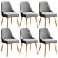 Glam Velvet Side Chair Parsons Upholstered Side Chair for Dining Room Dark Gray 6 Piece Set Brass Gold Clearhalo 'Dining Chairs' 'Dining Tables & Seating' 'dining_chair' 'furn' 'furn_dining_chair' 'Furniture' 'Kitchen & Dining Furniture' 5447508