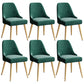 Glam Velvet Side Chair Parsons Upholstered Side Chair for Dining Room Green 6 Piece Set Brass Gold Clearhalo 'Dining Chairs' 'Dining Tables & Seating' 'dining_chair' 'furn' 'furn_dining_chair' 'Furniture' 'Kitchen & Dining Furniture' 5447516
