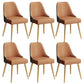 Glam Velvet Side Chair Parsons Upholstered Side Chair for Dining Room Brown-Grey 6 Piece Set Brass Gold Clearhalo 'Dining Chairs' 'Dining Tables & Seating' 'dining_chair' 'furn' 'furn_dining_chair' 'Furniture' 'Kitchen & Dining Furniture' 5447520