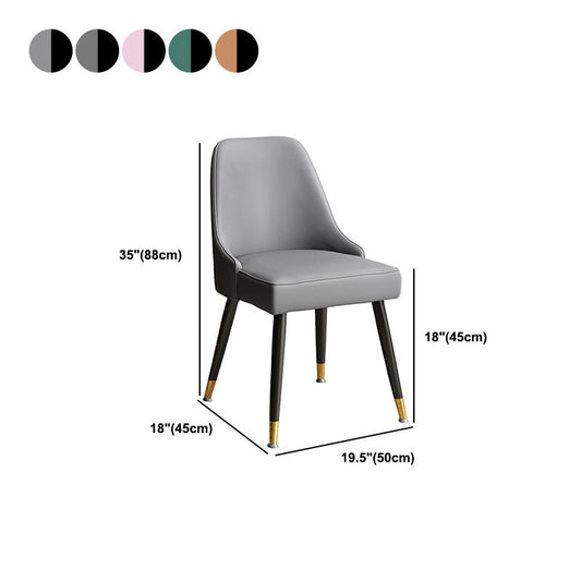 Glam Velvet Side Chair Parsons Upholstered Side Chair for Dining Room Clearhalo 'Dining Chairs' 'Dining Tables & Seating' 'dining_chair' 'furn' 'furn_dining_chair' 'Furniture' 'Kitchen & Dining Furniture' 5447522