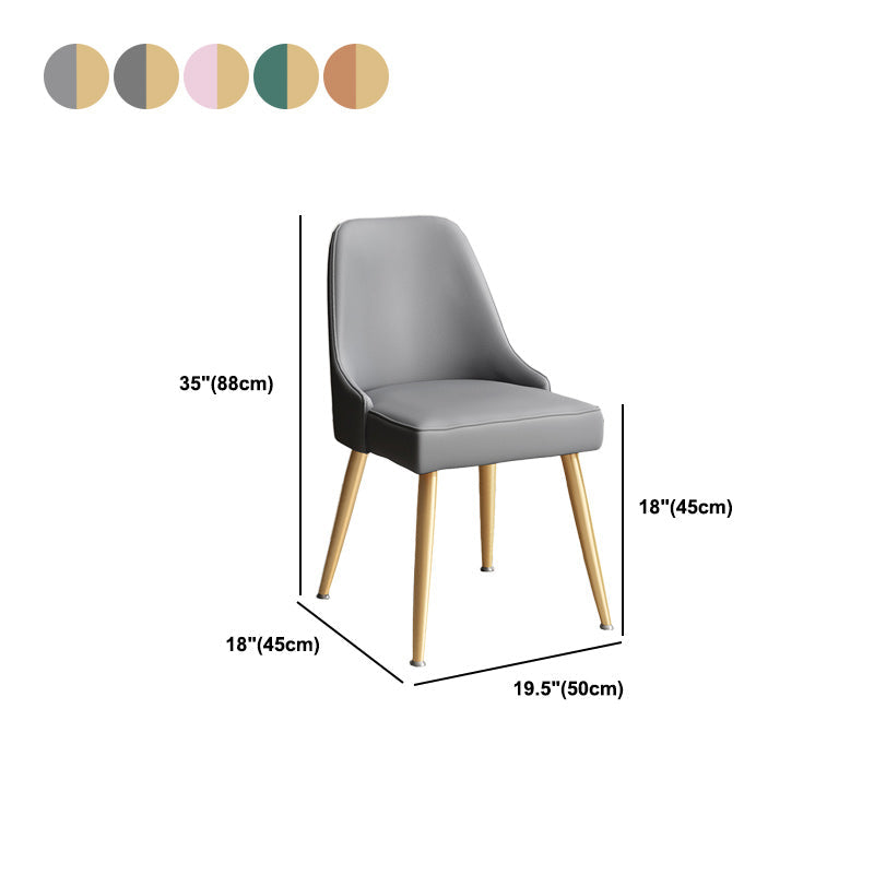 Glam Velvet Side Chair Parsons Upholstered Side Chair for Dining Room Clearhalo 'Dining Chairs' 'Dining Tables & Seating' 'dining_chair' 'furn' 'furn_dining_chair' 'Furniture' 'Kitchen & Dining Furniture' 5447523