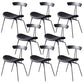 Metal Upholstered Dining Side Chair Industrial Dining Side Chair