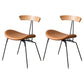 Metal Upholstered Dining Side Chair Industrial Dining Side Chair