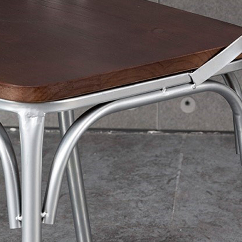 Industriële kienden achterzijde stoel stoel metalen armloze eetkamerstoel voor brasserie