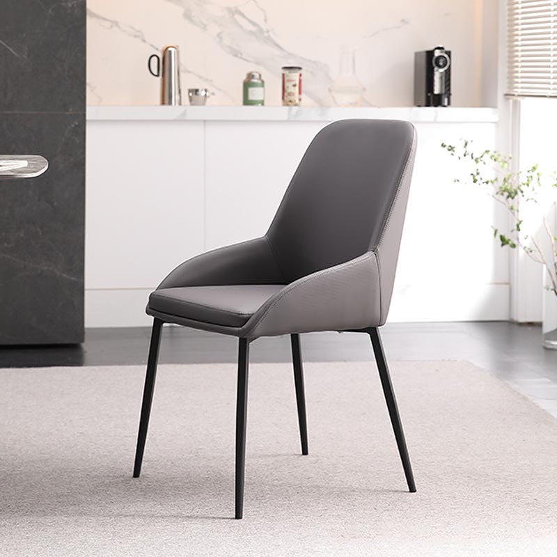 Modern Style Chairs Dining Arm Chairs with Metal Legs for Kitchen Clearhalo 'Dining Chairs' 'Dining Tables & Seating' 'dining_chair' 'furn' 'furn_dining_chair' 'Furniture' 'Kitchen & Dining Furniture' 5447637