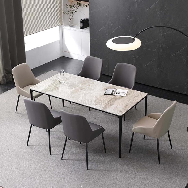 Modern Style Chairs Dining Arm Chairs with Metal Legs for Kitchen Clearhalo 'Dining Chairs' 'Dining Tables & Seating' 'dining_chair' 'furn' 'furn_dining_chair' 'Furniture' 'Kitchen & Dining Furniture' 5447653