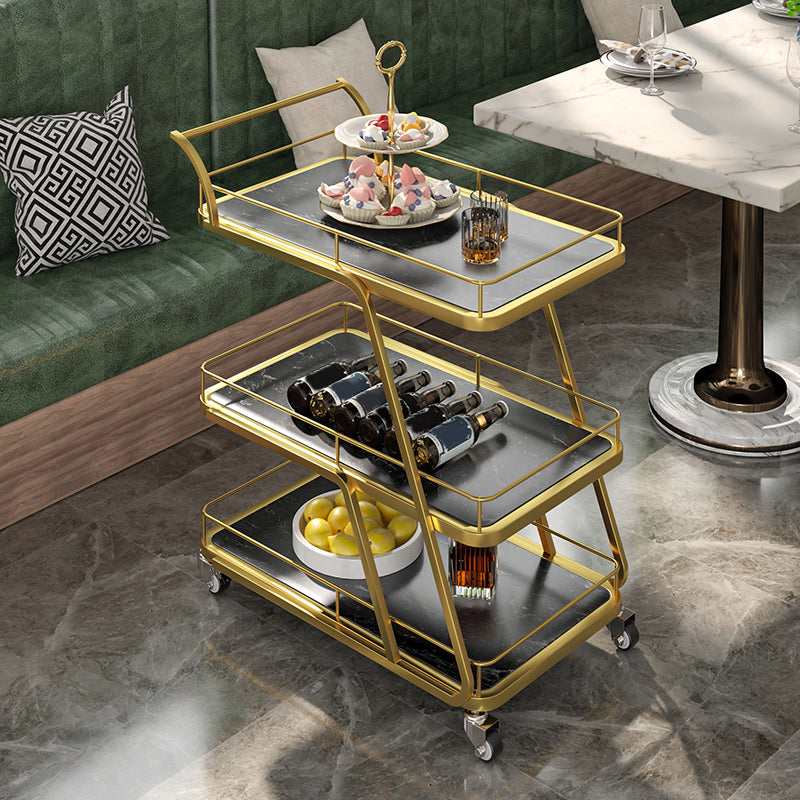 Rolling Contemporary Prep Table Metal Prep Table for Kitchen Clearhalo 'furn' 'furn_kitchen_islands_carts' 'Furniture' 'Kitchen & Dining Furniture' 'Kitchen Islands & Carts' 'kitchen_islands_carts' 5447799