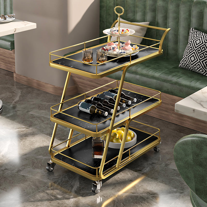 Rolling Contemporary Prep Table Metal Prep Table for Kitchen Clearhalo 'furn' 'furn_kitchen_islands_carts' 'Furniture' 'Kitchen & Dining Furniture' 'Kitchen Islands & Carts' 'kitchen_islands_carts' 5447801