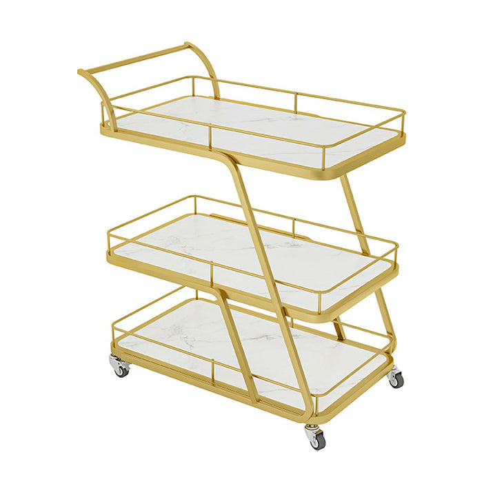 Rolling Contemporary Prep Table Metal Prep Table for Kitchen Clearhalo 'furn' 'furn_kitchen_islands_carts' 'Furniture' 'Kitchen & Dining Furniture' 'Kitchen Islands & Carts' 'kitchen_islands_carts' 5447802