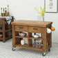 Industrial Stationary Kitchen Cart Wood Rectangular Kitchen Island Cart Clearhalo 'furn' 'furn_kitchen_islands_carts' 'Furniture' 'Kitchen & Dining Furniture' 'Kitchen Islands & Carts' 'kitchen_islands_carts' 5447841