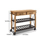 Industrial Rolling Kitchen Cart Wood Rectangular Kitchen Island Cart Clearhalo 'furn' 'furn_kitchen_islands_carts' 'Furniture' 'Kitchen & Dining Furniture' 'Kitchen Islands & Carts' 'kitchen_islands_carts' 5447873