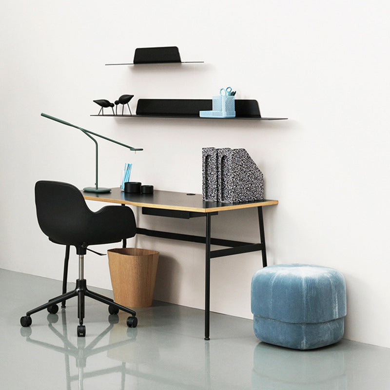 Scandinavian Metal Floating Bookcase 6" Wide Living Room Book Shelf Clearhalo 'Bookcases' 'furn' 'furn_bookcases' 'Furniture' 'Office Furniture' 5450781