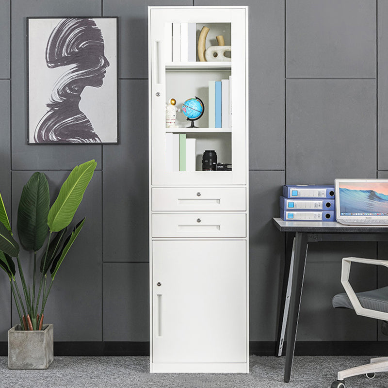 閉じた金属製の本棚モダンホームリビングルームベッドルーム標準本棚