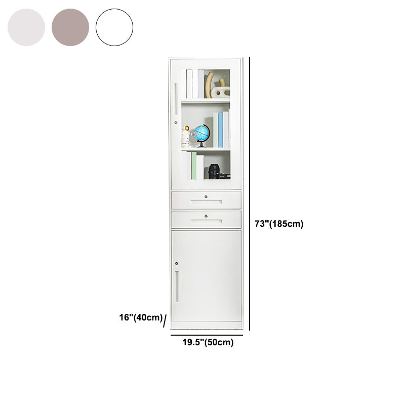 閉じた金属製の本棚モダンホームリビングルームベッドルーム標準本棚