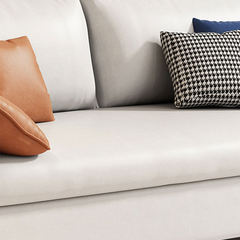 Pillow Top Arm Contemporary Convertible Couch Bed with 2 Pillows