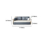 Faux Leather Stain Resistant Contemporary Flared Arm Couch Bed Clearhalo 'furn' 'furn_sofas' 'Furniture' 'Living Room Furniture' 'Sofa' 'sofas' 5450951