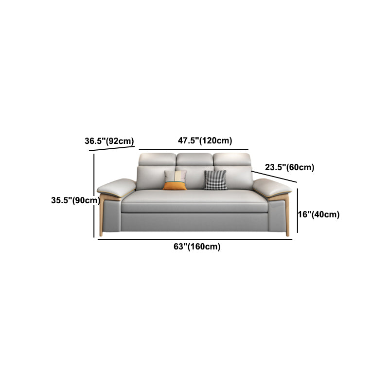 フェイクレザー染色抵抗性の現代ベッドの灰色のセッピー