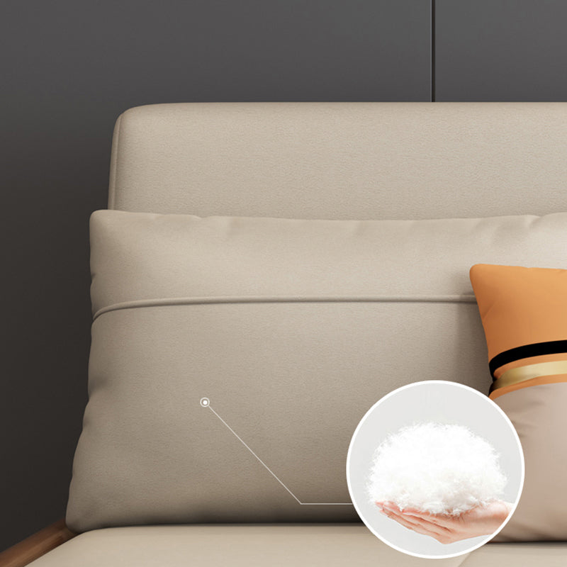 アームレスコンテンポラリーフェイクレザーコンバーチブルベッドのセッティー2枕付き