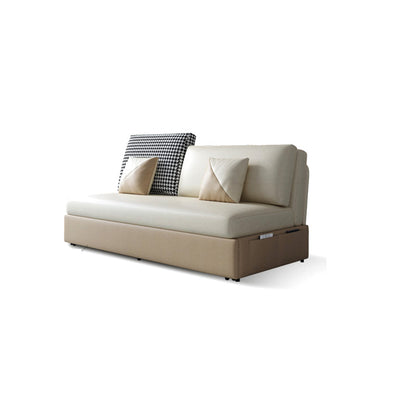 Stain Resistant Faux Leather Contemporary Convertible Bed Settee