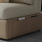 Stain Resistant Faux Leather Contemporary Convertible Bed Settee