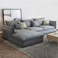 Light-grey Contemporary Sectional Living Room Solid Wood Sofa