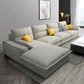 71" W Sectional Sofa L-Shape Stationary Linen Sectional Sofa
