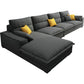 71" W Sectional Sofa L-Shape Stationary Linen Sectional Sofa